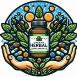 “Thrifty Herbal logo – organic herbal supplements for natural wellness, stress relief, and weight management”